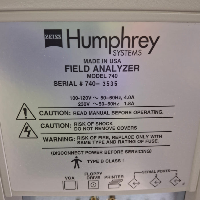 Carl Zeiss 740 Humphrey Field Analyzer