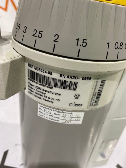 Draeger Medical Vapor 2000 Sevoflurane Vaporizer