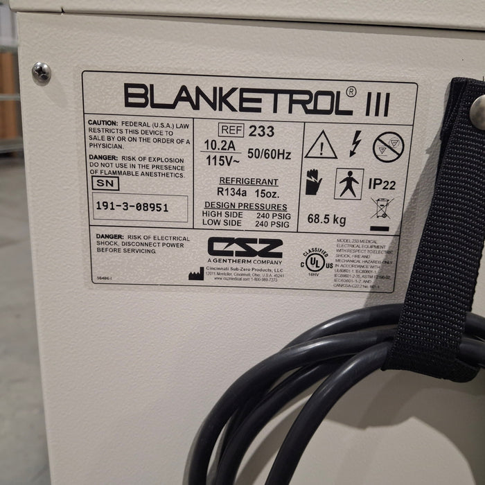 Cincinnati Sub-Zero CSZ Cincinnati Sub-Zero CSZ Blanketrol III Hypothermia Unit Temperature Control Units reLink Medical