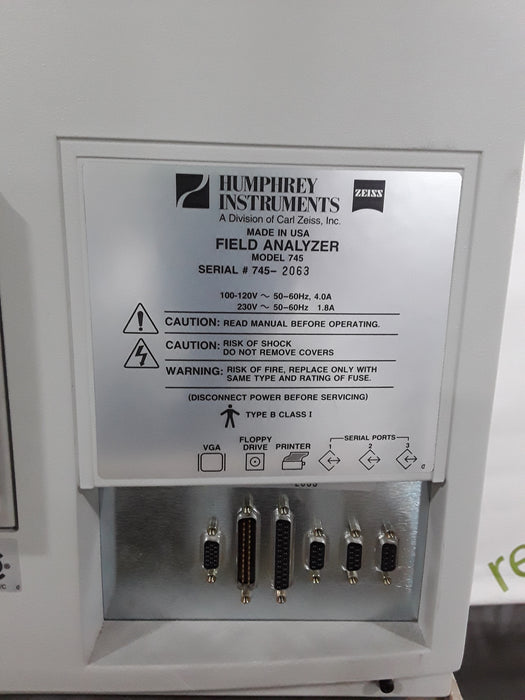 Carl Zeiss Carl Zeiss 745 Humphrey Field Analyzer Ophthalmology reLink Medical
