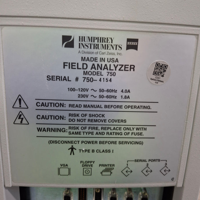 Carl Zeiss Carl Zeiss 750 Humphrey Field Analyzer Ophthalmology reLink Medical