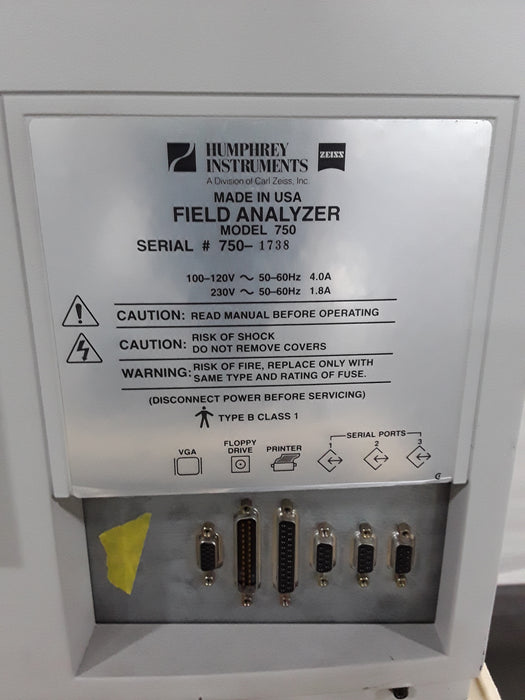 Carl Zeiss 750 Humphrey Field Analyzer