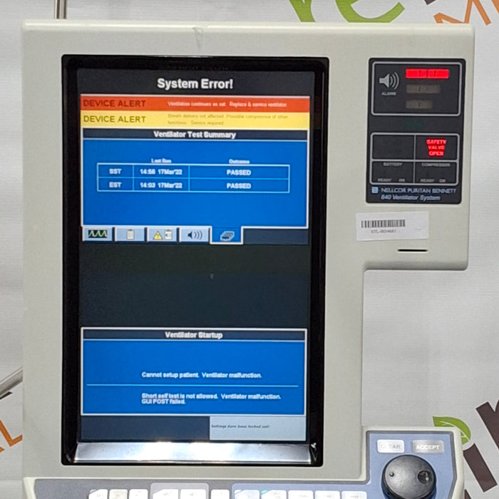 Puritan Bennett Puritan Bennett 840 Ventilator Respiratory reLink Medical