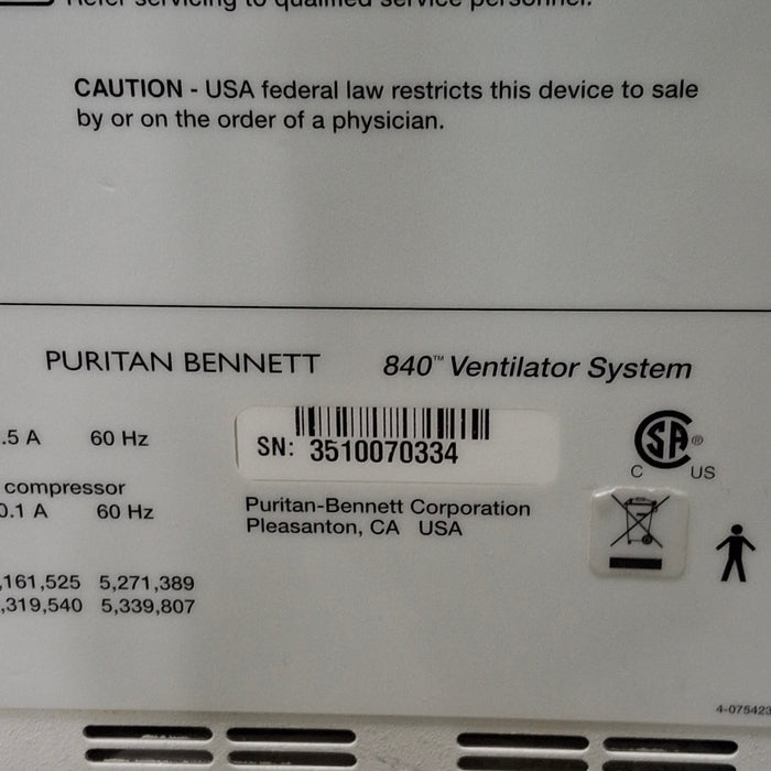 Puritan Bennett Puritan Bennett 840 Ventilator Respiratory reLink Medical