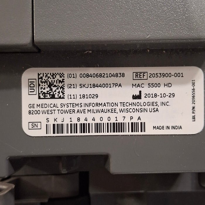 GE Healthcare GE Healthcare MAC 5500 HD ECG with CAM Module Cardiology reLink Medical