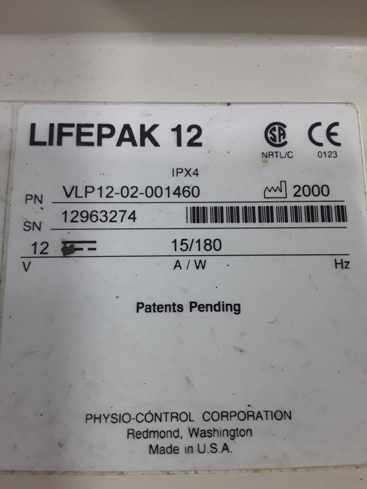 Physio-Control Physio-Control LifePak 12 12-Lead Defibrillator Defibrillators reLink Medical