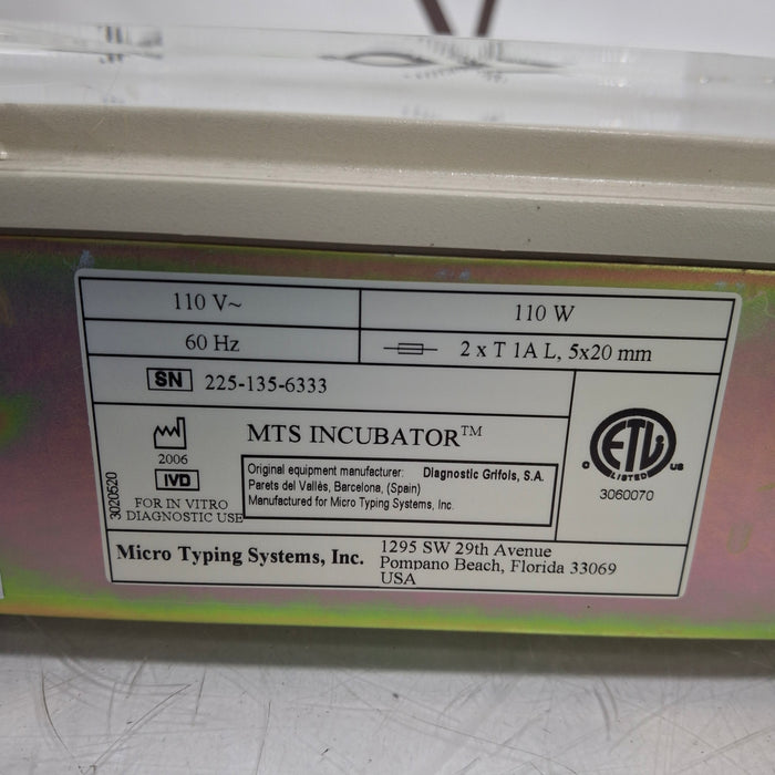 Ortho Clinical Diagnostics Ortho Clinical Diagnostics MTS Incubator Clinical Lab reLink Medical