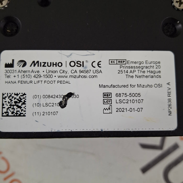 Mizuho OSI Mizuho OSI Hana Foot Switch Surgical Tables reLink Medical