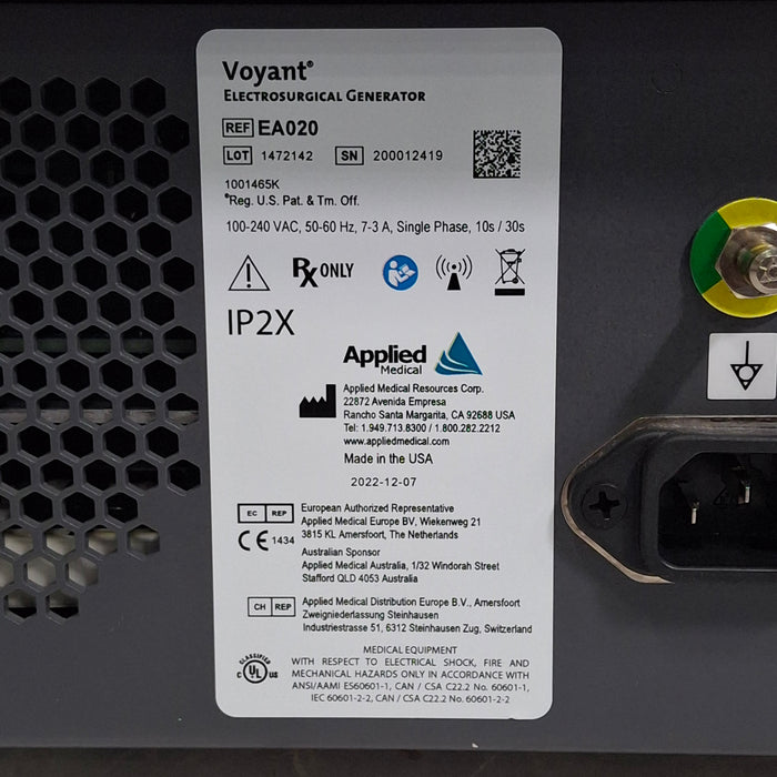 Applied Medical Voyant Electrosurgical Generator