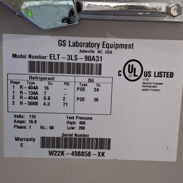 Harris Harris ELT-3LS-90A31 Ultra-Low Freezer Research Lab reLink Medical