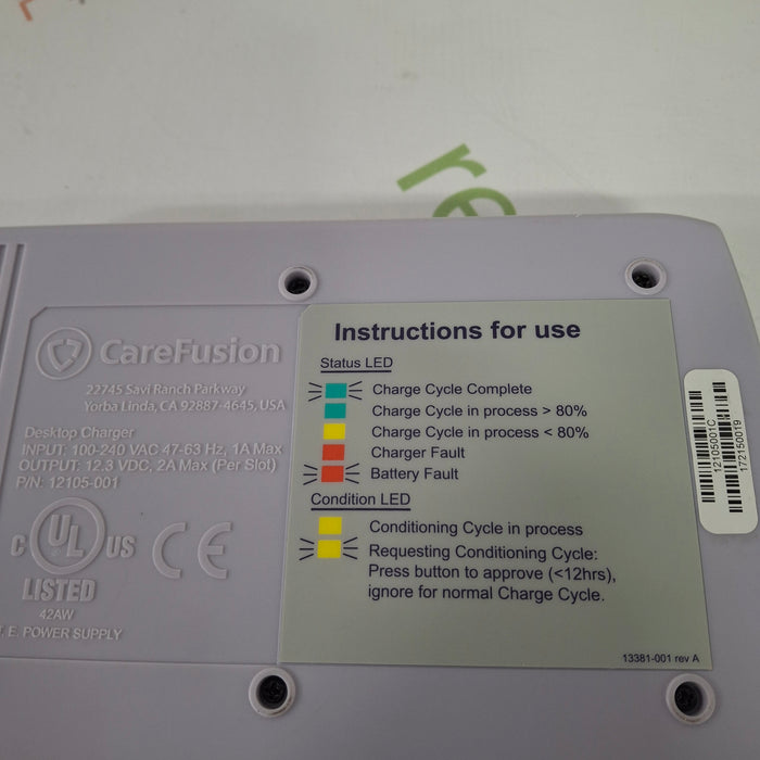 CareFusion ReVel Battery Charger