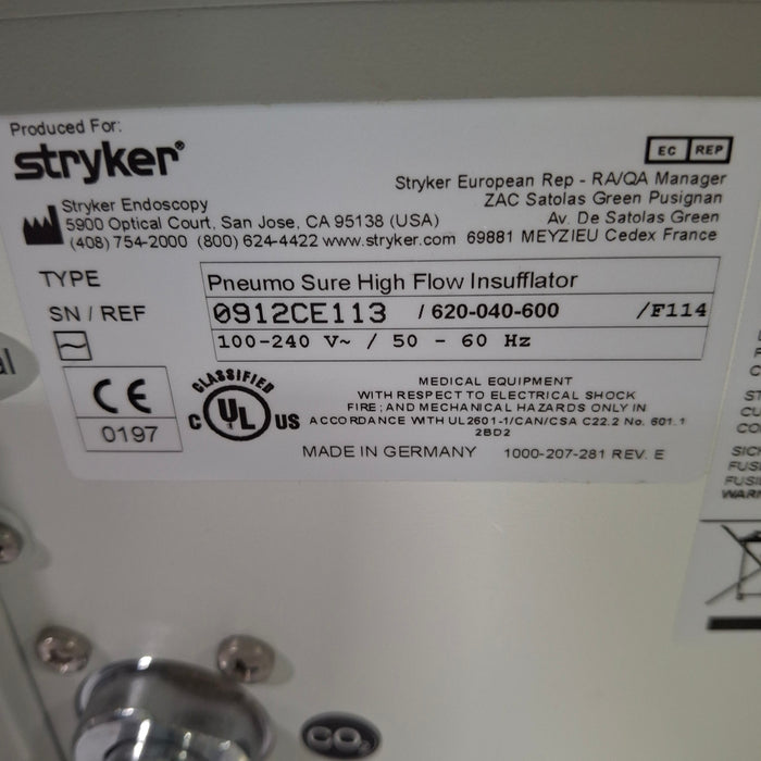 Stryker Stryker 45L Pneumo Sure XL Insufflator Rigid Endoscopy reLink Medical