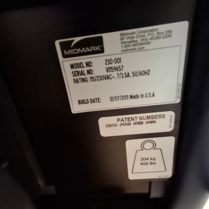 Midmark 230 Power Procedure Chair