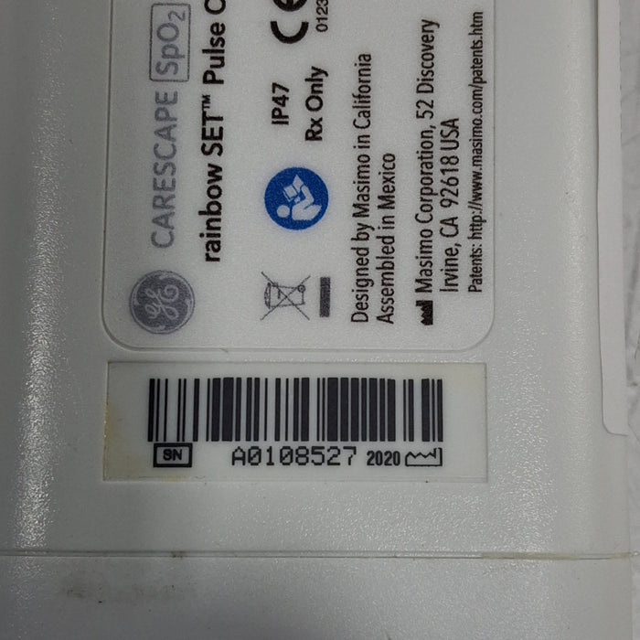 GE Healthcare GE Healthcare Carescape SpO2 Masimo Rainbow Set Pulse Module Patient Monitors reLink Medical