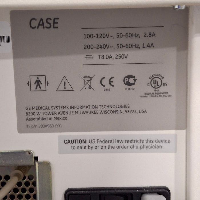 GE Healthcare GE Healthcare Case P2 Stress Test Console Cardiology reLink Medical