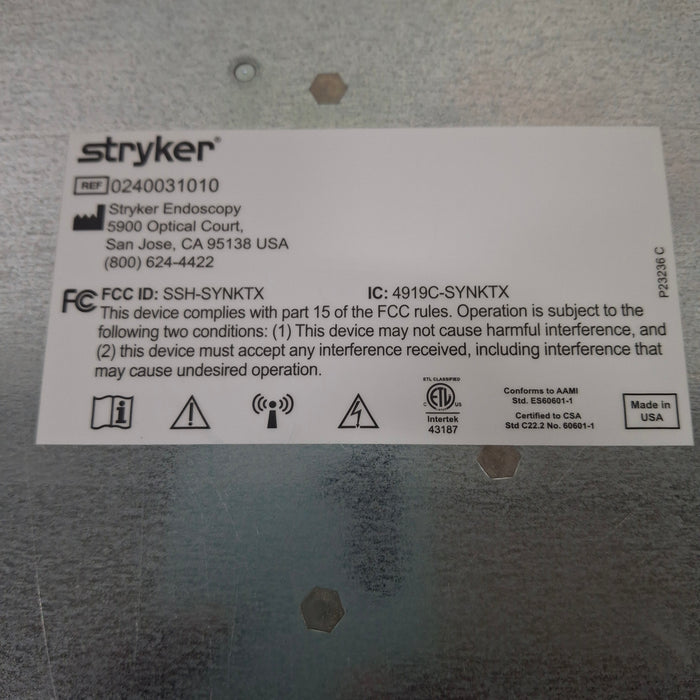 Stryker Stryker Wireless Transmitter Synk Wireless platform Surgical Equipment reLink Medical