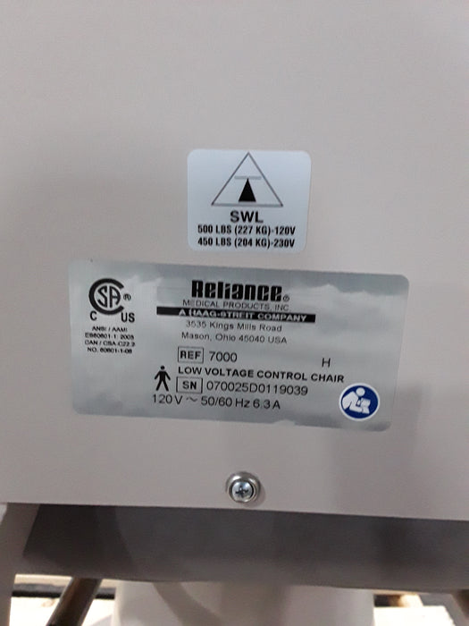 Reliance Medical Products, Inc. 7000H Exam Chair