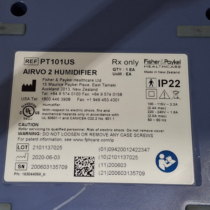 Fisher & Paykel Airvo 2 Humidified High Flow Therapy Unit