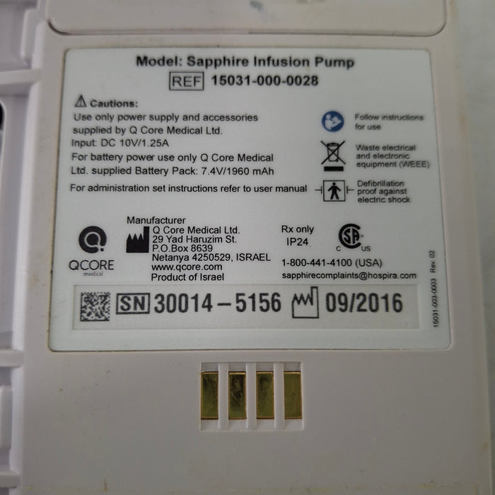 QCore Medical QCore Medical Sapphire Multi-Therapy Infusion Pump Infusion Pump reLink Medical