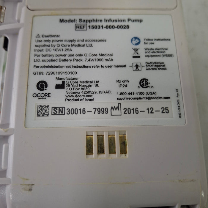 QCore Medical QCore Medical Sapphire Multi-Therapy Infusion Pump Infusion Pump reLink Medical
