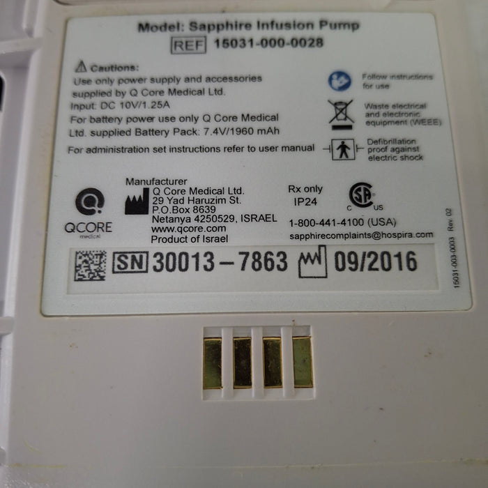 QCore Medical QCore Medical Sapphire Multi-Therapy Infusion Pump Infusion Pump reLink Medical