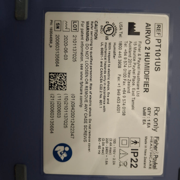 Fisher & Paykel Fisher & Paykel Airvo 2 Humidifier Respiratory reLink Medical