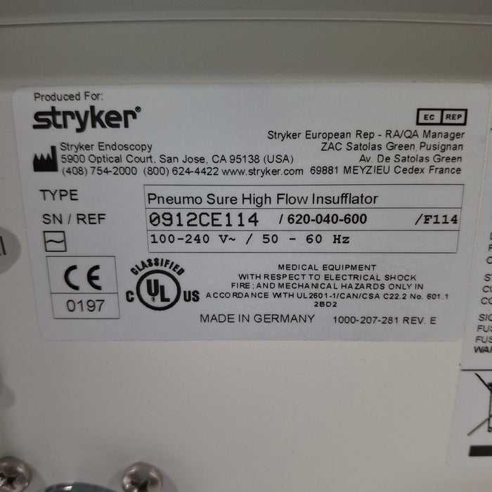 Stryker 45L Pneumo Sure XL Insufflator