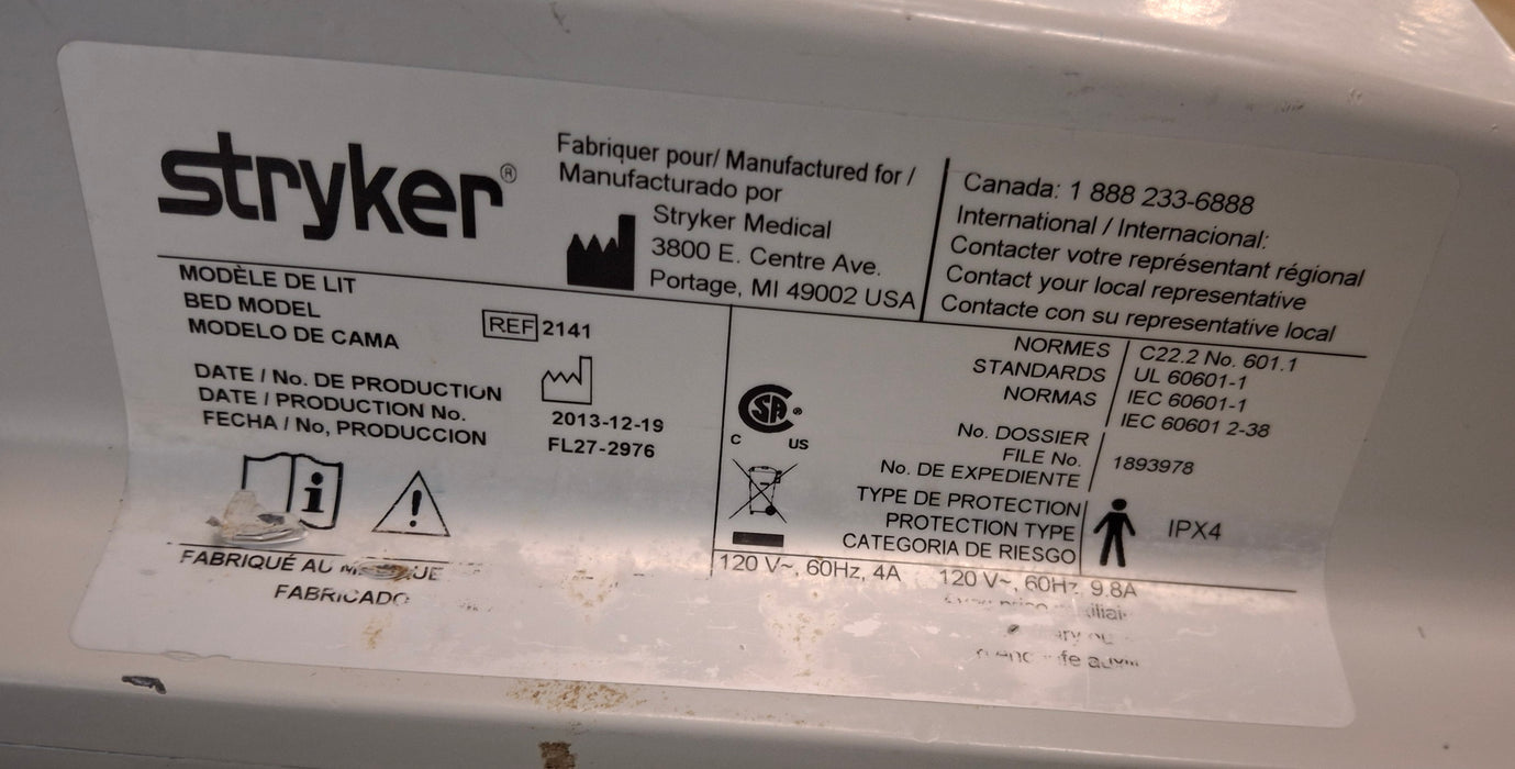 Stryker Stryker InTouch 2141 Critical Care Hospital Bed Beds & Stretchers reLink Medical