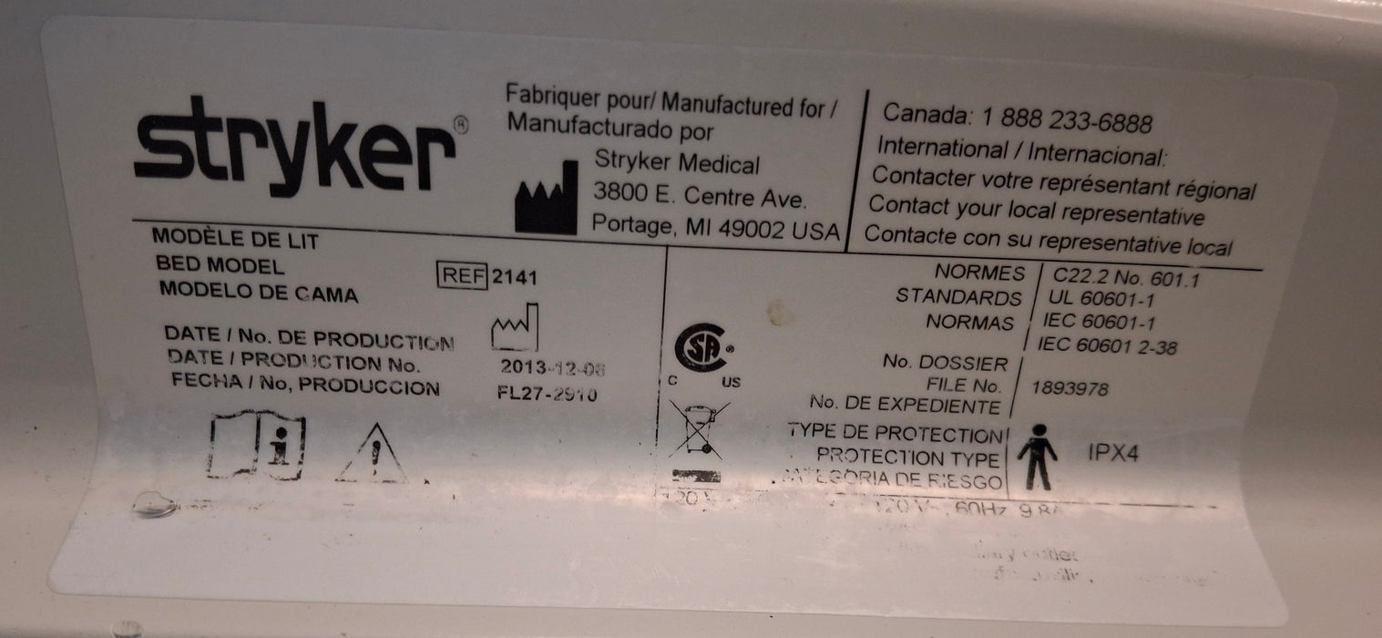 Stryker Stryker InTouch 2141 Critical Care Hospital Bed Beds & Stretchers reLink Medical