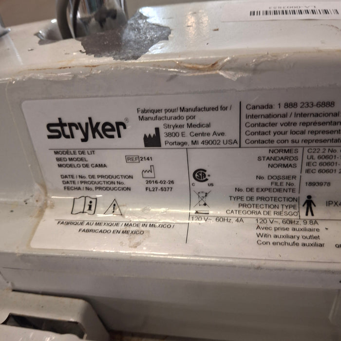 Stryker InTouch 2141 Critical Care Hospital Bed
