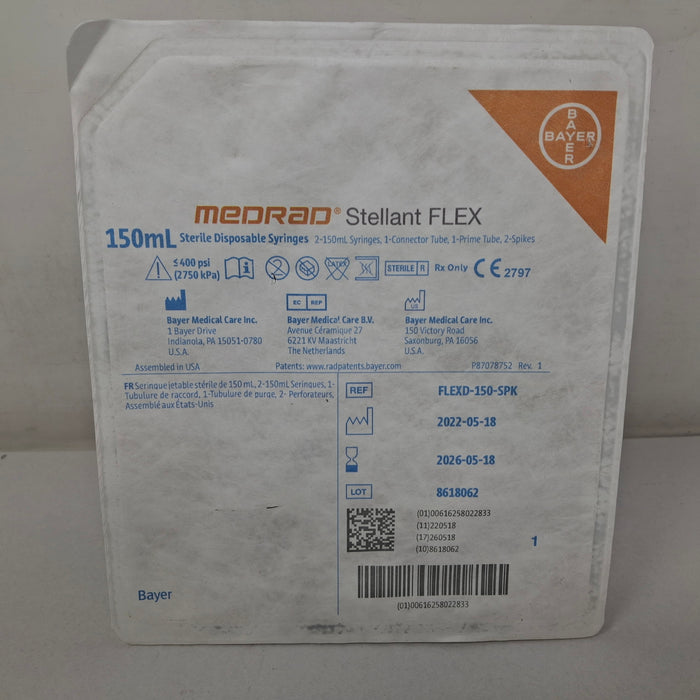 Medrad Stellant Flex Sterile Disposable Syringe