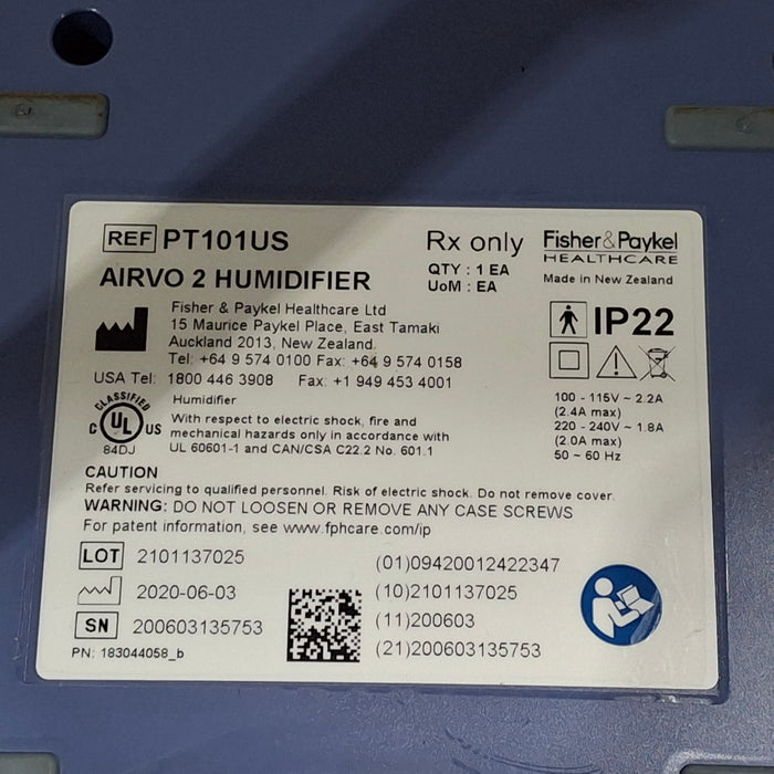 Fisher & Paykel Fisher & Paykel Airvo 2 Humidifier Respiratory reLink Medical