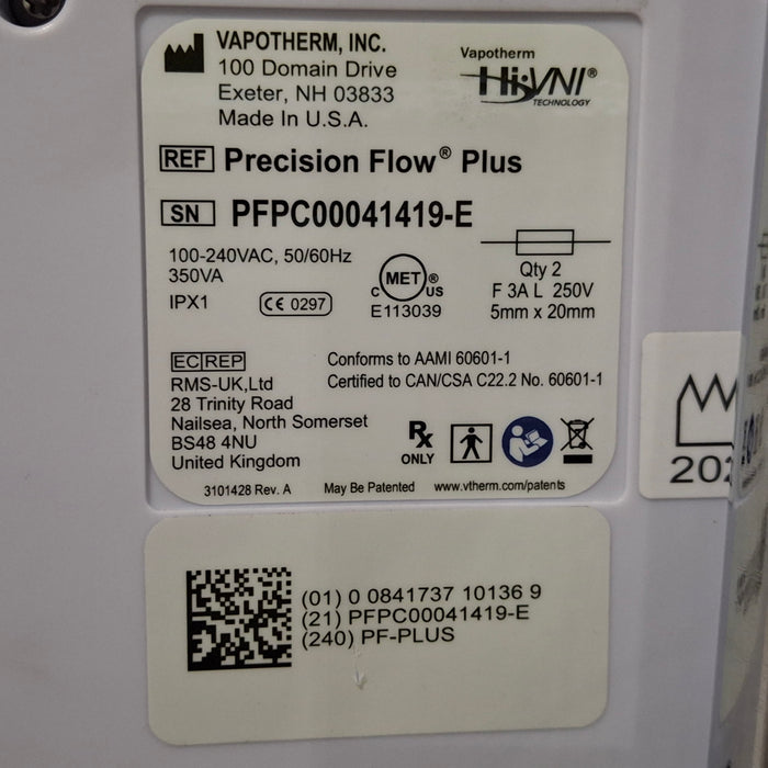 Vapotherm Vapotherm Precision Flow Plus Meter Humidifier Respiratory reLink Medical