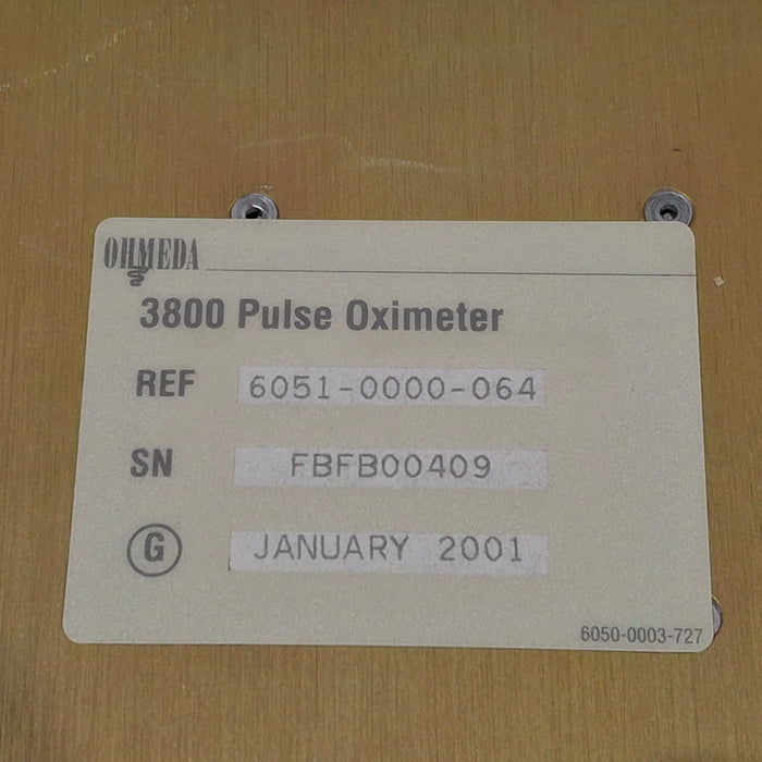 Datex-Ohmeda Datex-Ohmeda 3800 Pulse Oximeter Patient Monitors reLink Medical