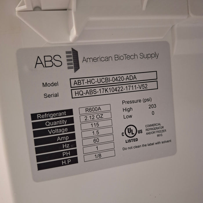 American BioTech Supply ABT-HC Medical Freezer