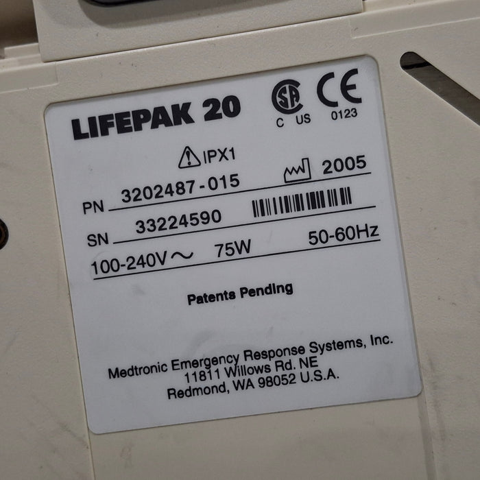 Physio-Control Physio-Control LifePak 20 Defibrillator Defibrillators reLink Medical