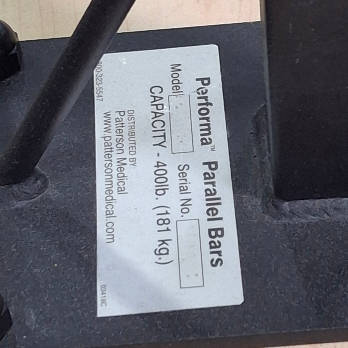 Patterson Medical Performa Parallel Bars