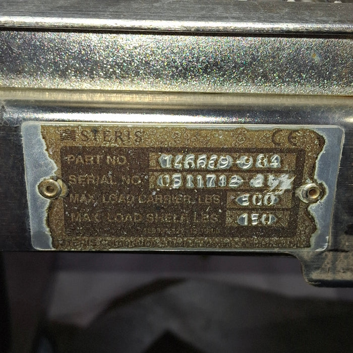 Steris 146669 Amsco Sterilizer Loading Cart