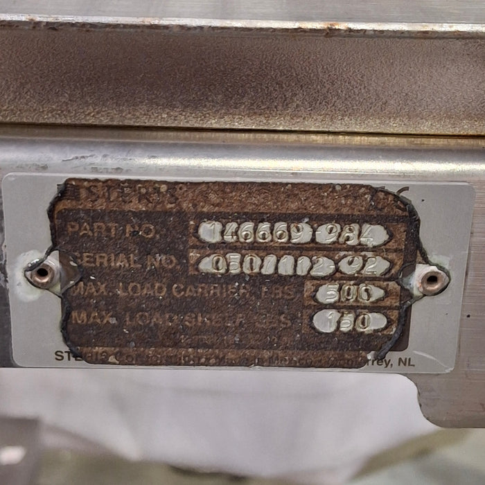 Steris 146669 Amsco Sterilizer Loading Cart