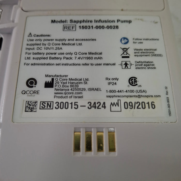 QCore Medical QCore Medical Sapphire Multi-Therapy Infusion Pump Infusion Pump reLink Medical