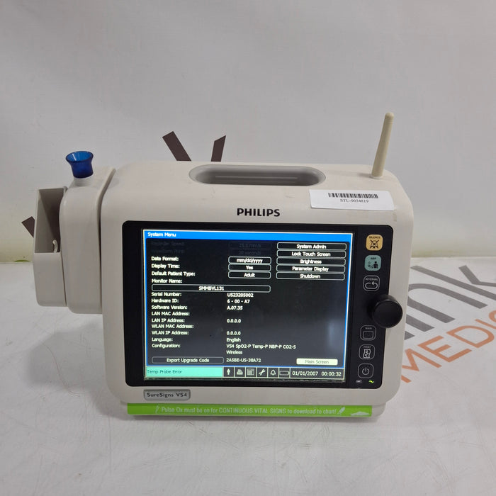 Philips SureSigns VS4 Vital Signs Monitor