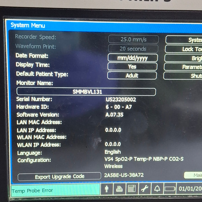 Philips SureSigns VS4 Vital Signs Monitor