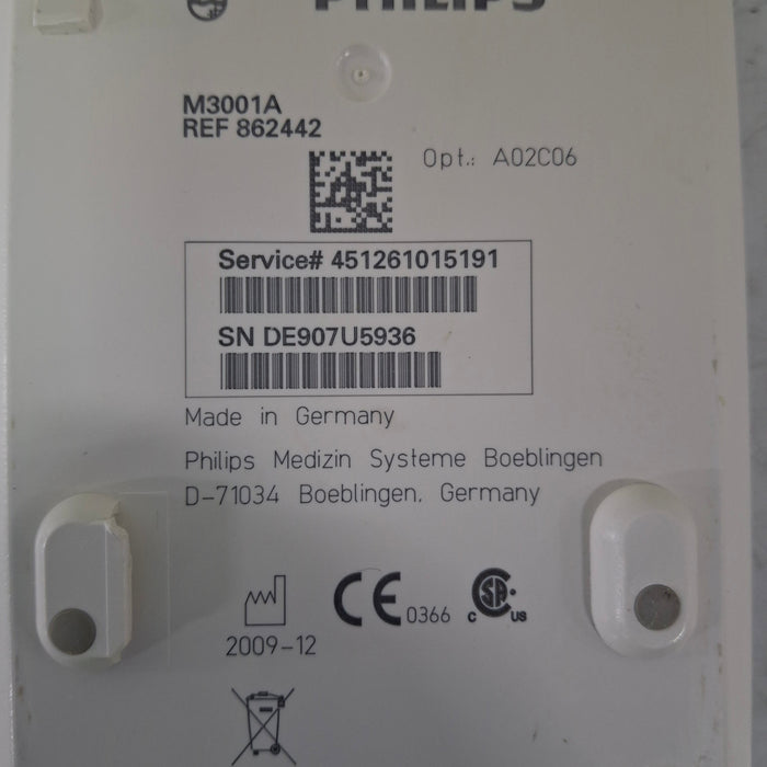 Philips Philips M3001A-A03C06 Masimo SpO2, NIBP, ECG, Temp, IBP MMS Module Patient Monitors reLink Medical