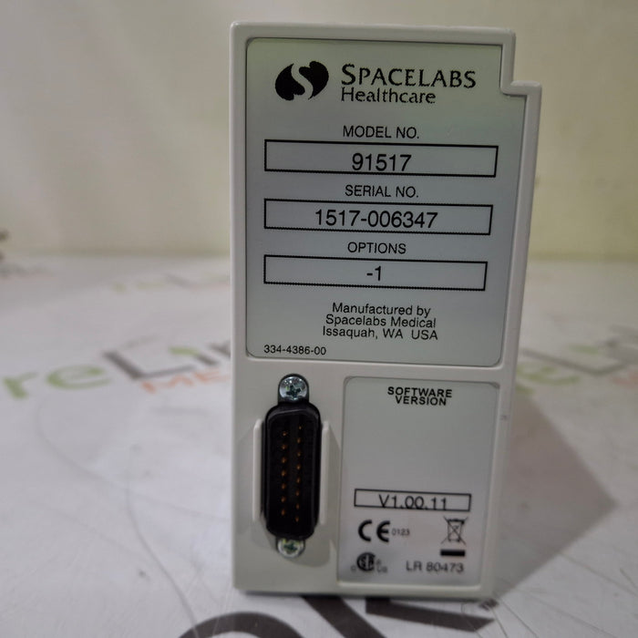 Spacelabs Healthcare Ultraview SL 91517 Multigas Analyzer