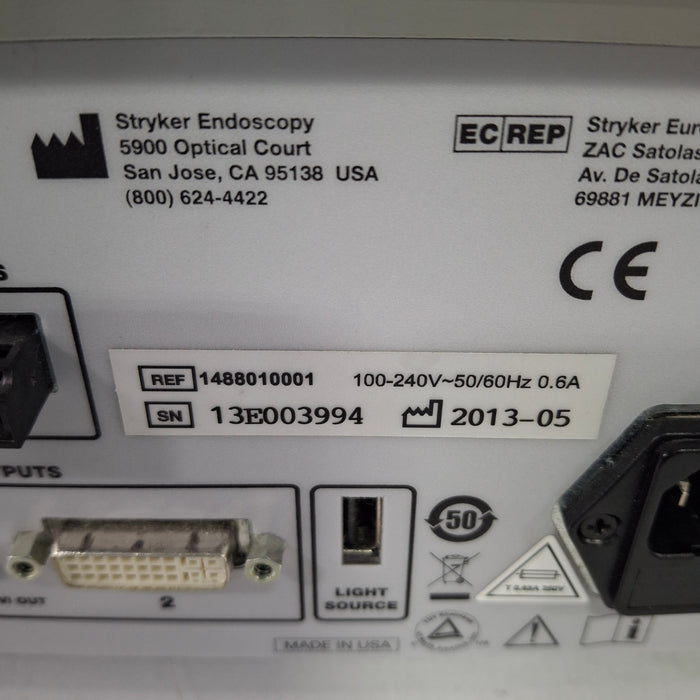 Stryker Stryker 1488HD Camera Control Unit Rigid Endoscopy reLink Medical