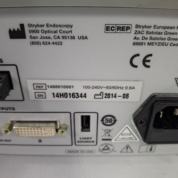 Stryker Stryker 1488HD Camera Control Unit Rigid Endoscopy reLink Medical