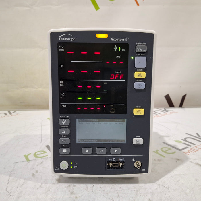 Mindray Mindray Datascope Accutorr V Vital Signs Monitor Patient Monitors reLink Medical
