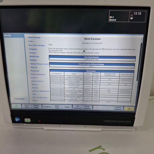 GE Healthcare GE Healthcare Carescape B450 Critical Care Patient Monitor Patient Monitors reLink Medical