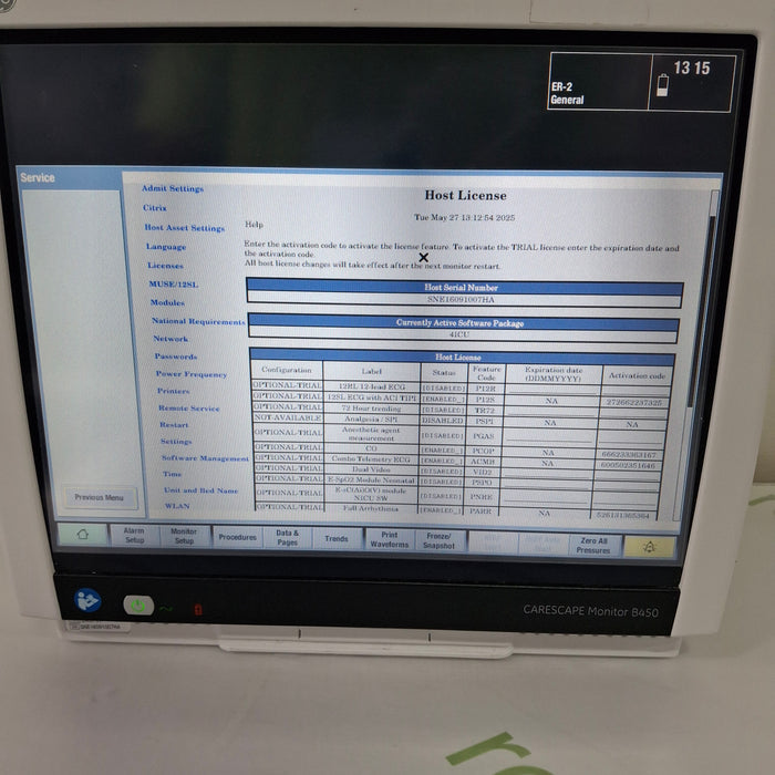 GE Healthcare GE Healthcare Carescape B450 Critical Care Patient Monitor Patient Monitors reLink Medical