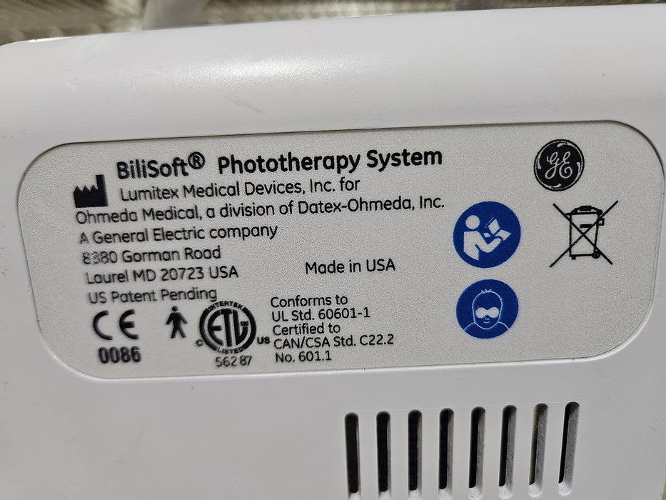 GE Healthcare GE Healthcare M1091990 Bilisoft Phototherapy System W/ M1093119 Pad Infant Warmers and Incubators reLink Medical